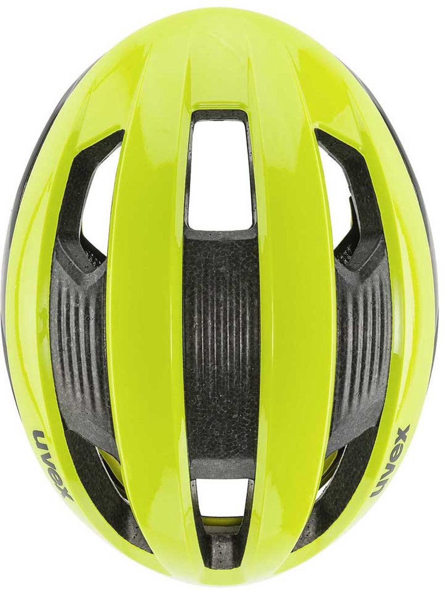 uvex Rise CC Fietshelm Neon yellow / Black Mat - Unisex - maat 56-60 – foto 3