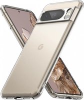 Geschikt voor Ringke Fusion Google Pixel 8 Pro Back Cover Hoesje Matte Transparant