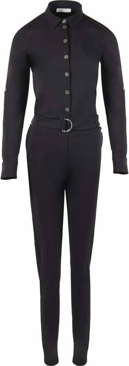 TQ Amsterdam - Jumpsuit Gerda Zwart - Vrouwen - Maat XL