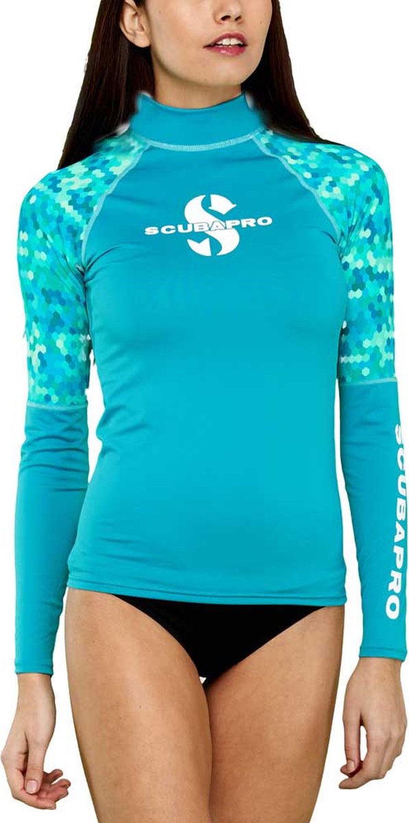 Scubapro Upf 50 Rash Guard Rash Guard Met Lange Mouwen Blauw M Vrouw