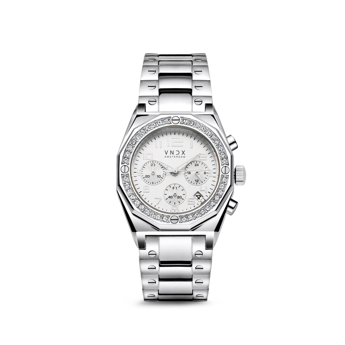 VNDX Amsterdam - Dames horloge - The One Zilver Wit