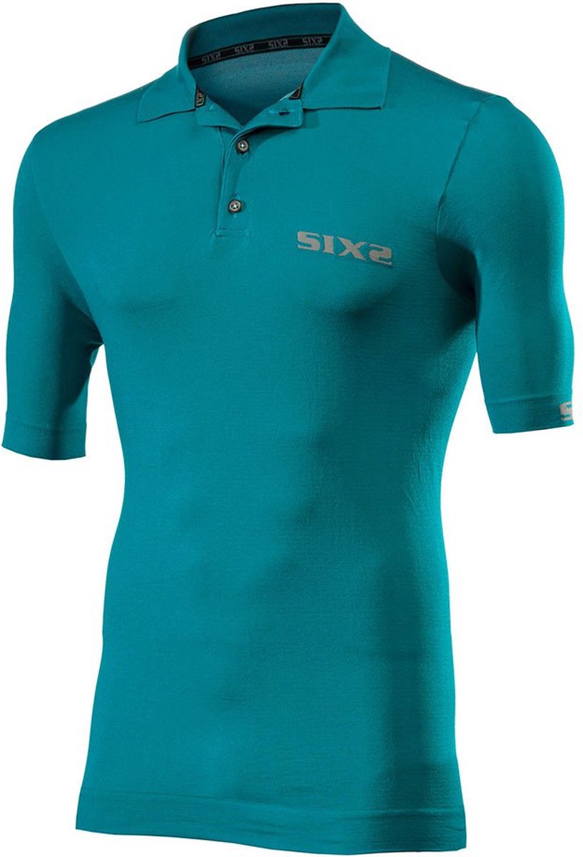 Sixs Korte Mouw Polo Shirt Blauw S Man