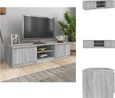 vidaXL TV-meubel - grijs sonoma eiken - 140 x 40 x 35.5 cm - Praktisch en trendy - Kast