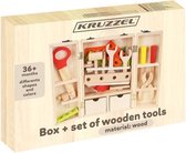Boîte à outils en bois Kruzzel