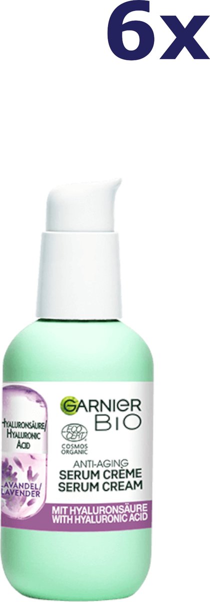 Goedkoopste Garnier Bio Anti-Aging Serum Cream Lavendel- 6x 50 ml