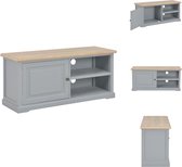 vidaXL tv-meubel X - TV-meubels - 90x30x40cm - grijs/houtkleur - Kast