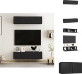 vidaXL Televisiekast TV-meubel - 60 x 30 x 30 cm - Zwart - Kast