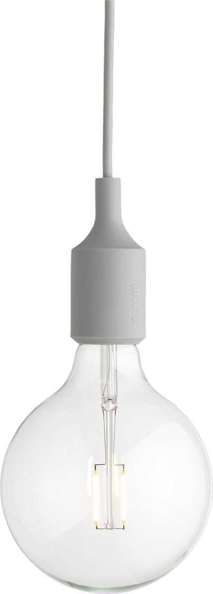 Muuto E27 hanglamp - LED - Licht grijs