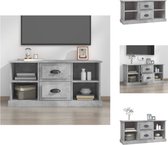 vidaXL TV-meubel Betongrijs 99.5 x 35.5 x 48 cm - Trendy en praktisch ontwerp - Kast