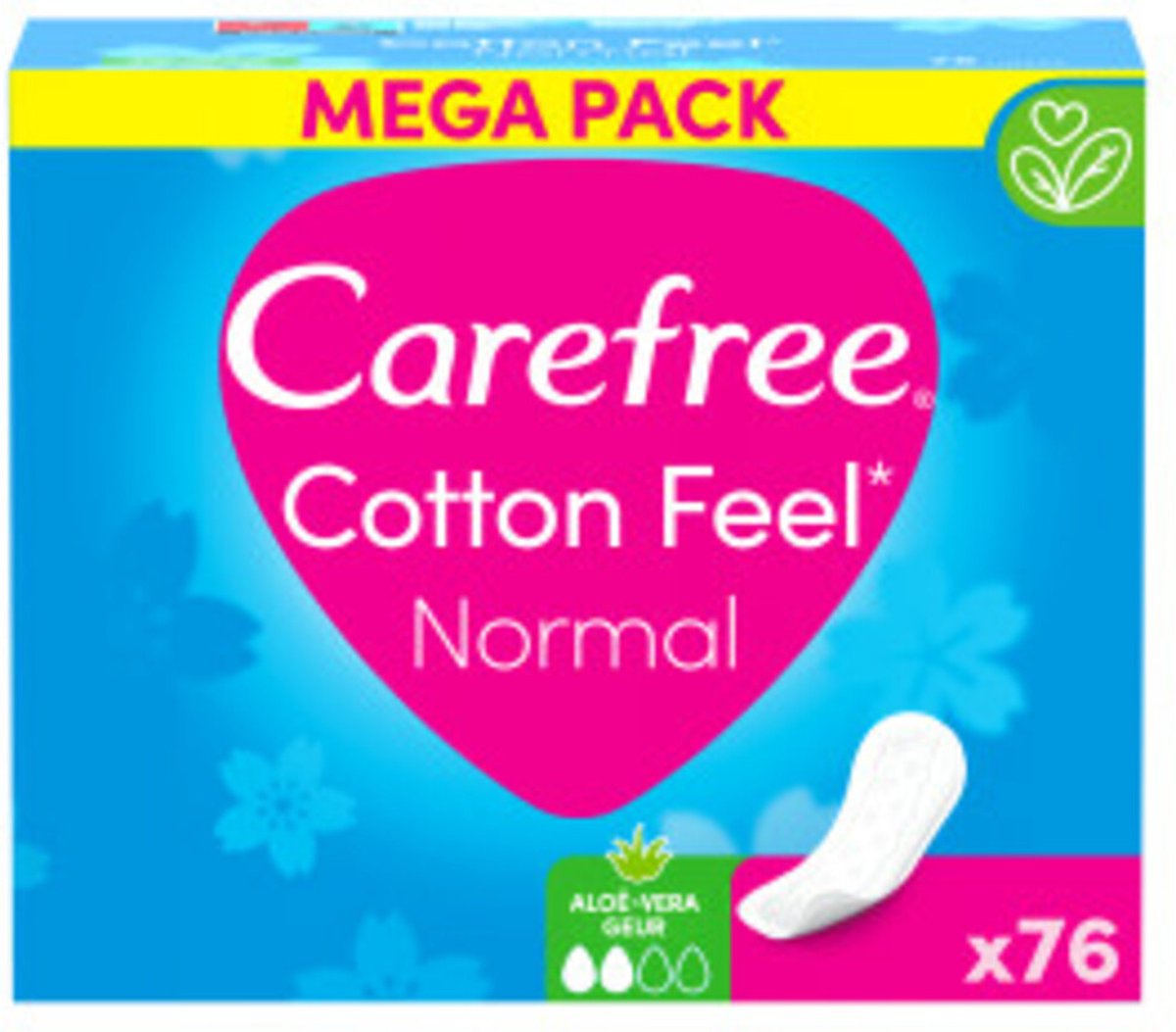 Carefree Cotton Feel Aloe 76 stuks