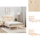 vidaXL Houten Bedframe - Grenenhout - 205.5 x 145.5 x 31 cm - Tijdloos ontwerp - Bed