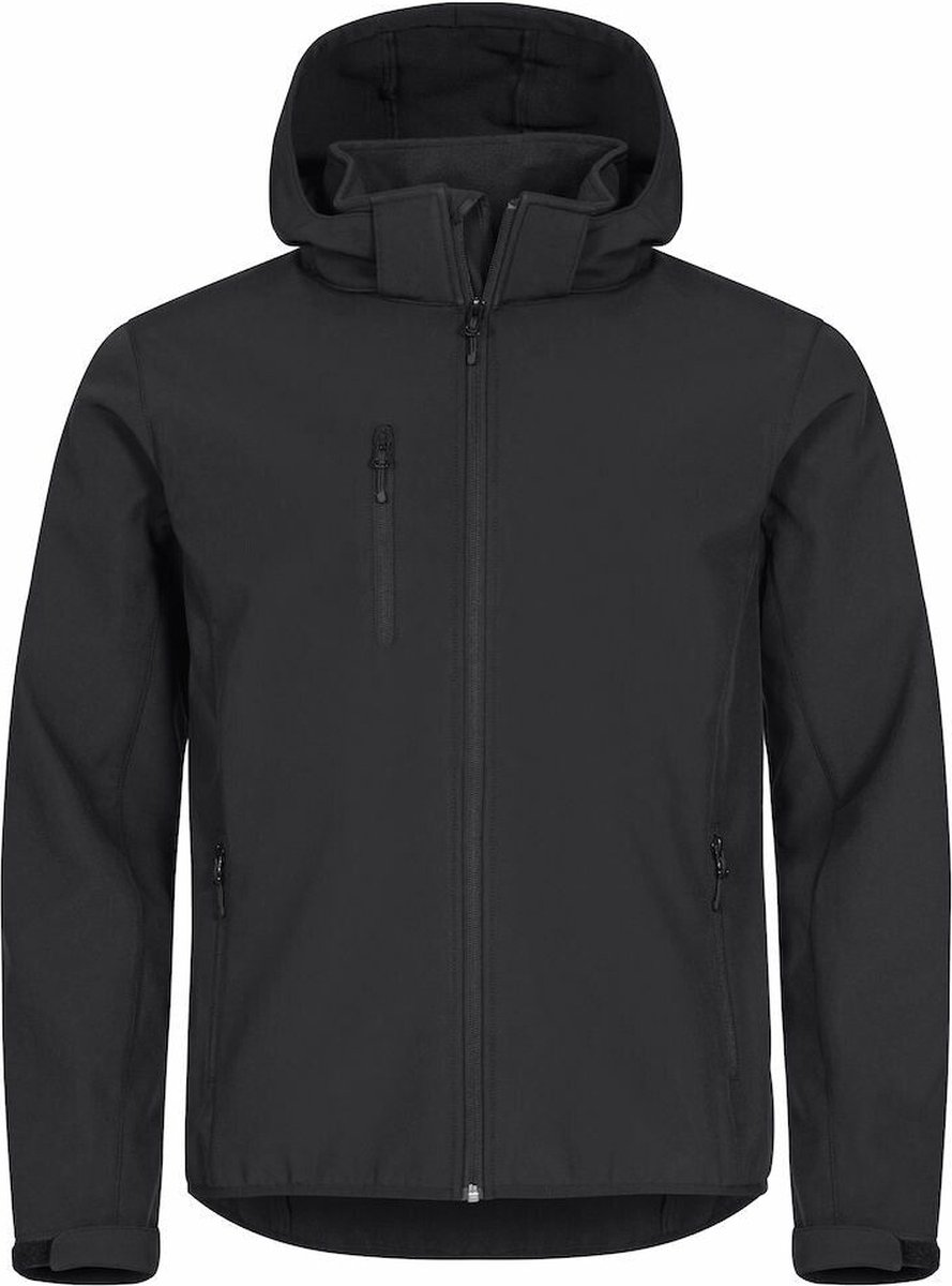CLIQUE Softshell Hoody Jacket Sportjas – Heren Zwart