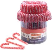 Holland Foodz - Candy Canes Rood / Wit - 72 stuks - zuurstokken - Zuurstok - kerstboom