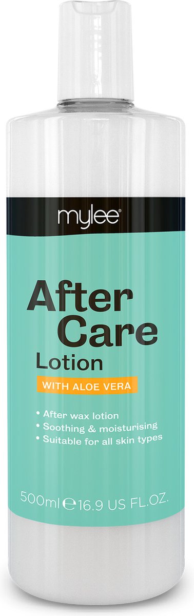 Mylee After Care Post Depilerende huid Moisturizer 500 ml voor pijnverlichting en gladde huid, verrijkt met aloë vera, kalmerende en rustgevende lotion