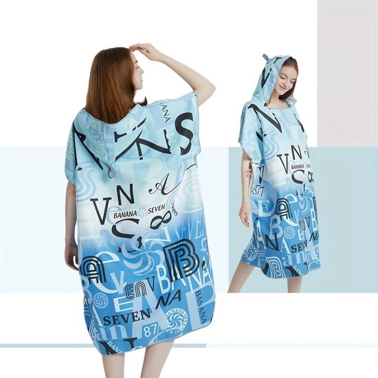 Livano Surf Poncho pour Adultes - Serviette à langer douce - Femme et homme