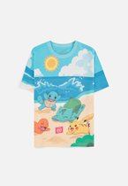 Pokémon - Beach Day Dames T-shirt - L - Multicolours