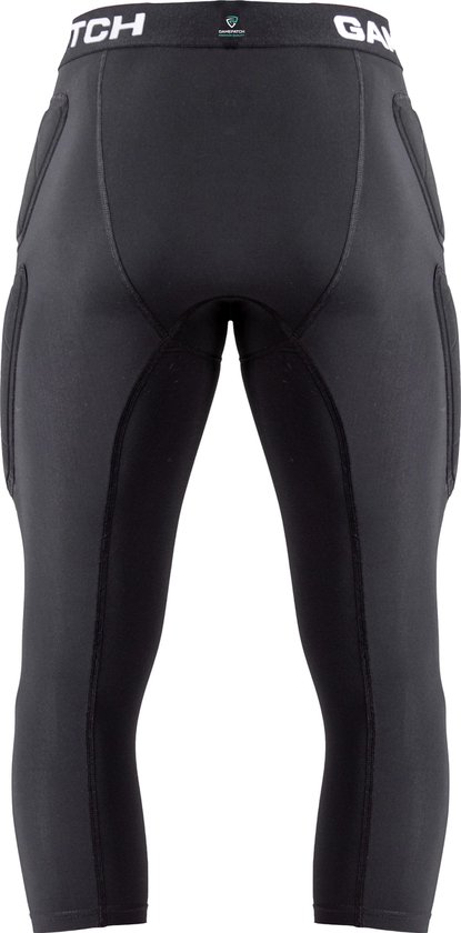 GAMEPATCH | Padded 3/4 tights PRO+ | Zwart | Maat M | Basketball | Handball | Urban Sports