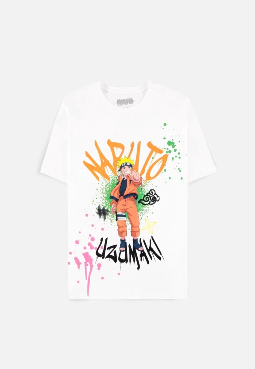 Naruto - Uzumaki Heren T-shirt - XL - Wit