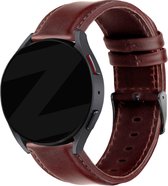 Bandz bracelet en cuir universel 22 mm ' Classic' adapté à Samsung Pro Watch 3 45 mm / Huawei 1 46 mm / Gear S3 Classic & Frontier - Polar Vantage M / M2 / Grit avec fermeture à boucle - marron foncé