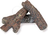 Gofire Keramische stammetjes - houtblokken - medium - (3 st)