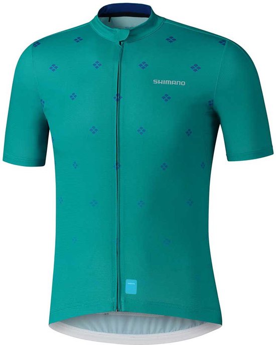 Shimano Aerolite Jersey Met Korte Mouwen Groen M Man