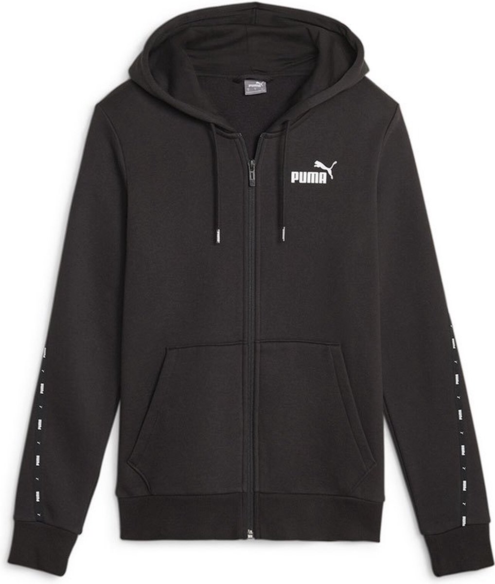 Puma Ess Tape Fl Sweatshirt Met Rits XS Vrouw Zwart