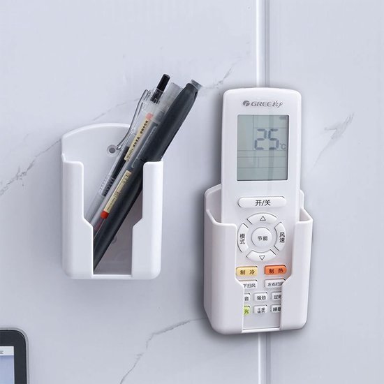 thumbnail: ERBO Afstandsbediening Houder - Zelfklevende Wandorganizer Voor TV Bediening En Make-up