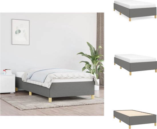 vidaXL Bedframe met 2 lades massief grenenhout wit 90x200 cm