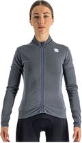 Sportful Monocrom Thermische Jersey Met Lange Mouwen Grijs M Vrouw