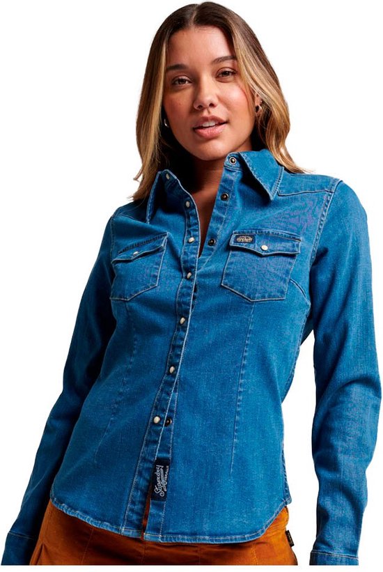 Wrangler Herenwerkshirt met Cowboy Cut, stevige afwerking Wrangler Herenwerkshirt met Cowboy Cut, stevige afwerking