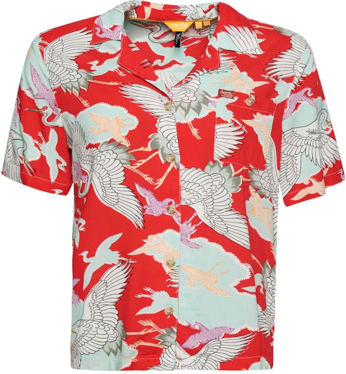 Superdry Beach Resort overhemd Dames Shirts Rood