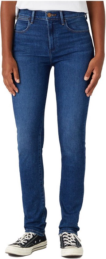 Wrangler Slim Jeans Blauw 28 / 32 Vrouw