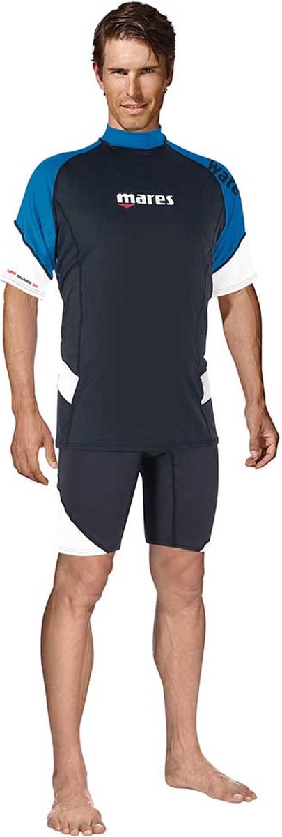 Mares Rash Guard Loose Fit Uv Korte Mouw T-shirt Blauw,Zwart S