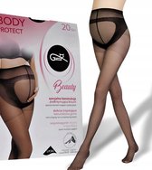 GATTA - Zwangerschapspanty - 20 DEN - Maat L - Zwart - Dames Panty - Zwanger - Panty Zwangerschap - ( 1 stuks )