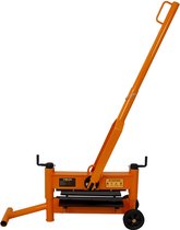 Coupe-pierre T-Mech Clinker - Couleur Oranje , longueur de coupe maximale de 430 mm, hauteur de coupe réglable de 10 à 200 mm