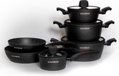 Bol.com Royalty Line® T010 Pannenset Inductie - 10 Delige Pannensets - Met Siliconen Handgreep - Pannen Geschikt Voor Alle Warmt... aanbieding
