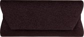 Avondtasje - Zwart Glitterstof - Groter Formaat - Magneetsluiting - Goudkleurige Schouderketting - 26x12.5cm