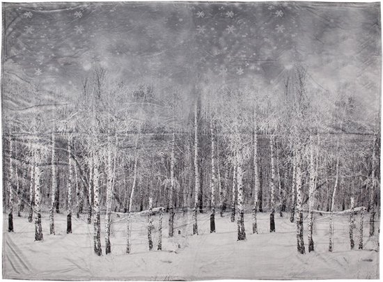 Couverture d'arbre en polyester Grijs Plaid 130x170 cm