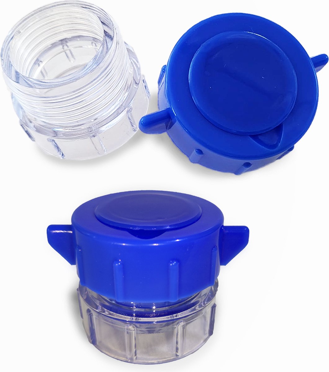 Goedkoopste PillMeds - Pillenvergruizer - Tabletvergruizer - Pill crusher - Voor grote pillen - Met opslagvak - Blauw