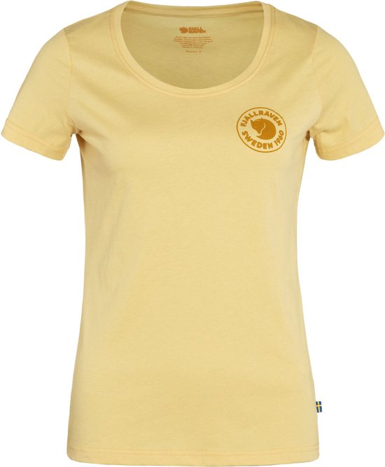 FJALLRAVEN Logo T-shirt W mais yellow - L