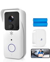 DrPhone LM7 - Camera Deurbel Met Binnen Bel - Camera Deurbel Met Tuya App Besturing - 5G Smartphone Verbinding – Waterdicht - Wit