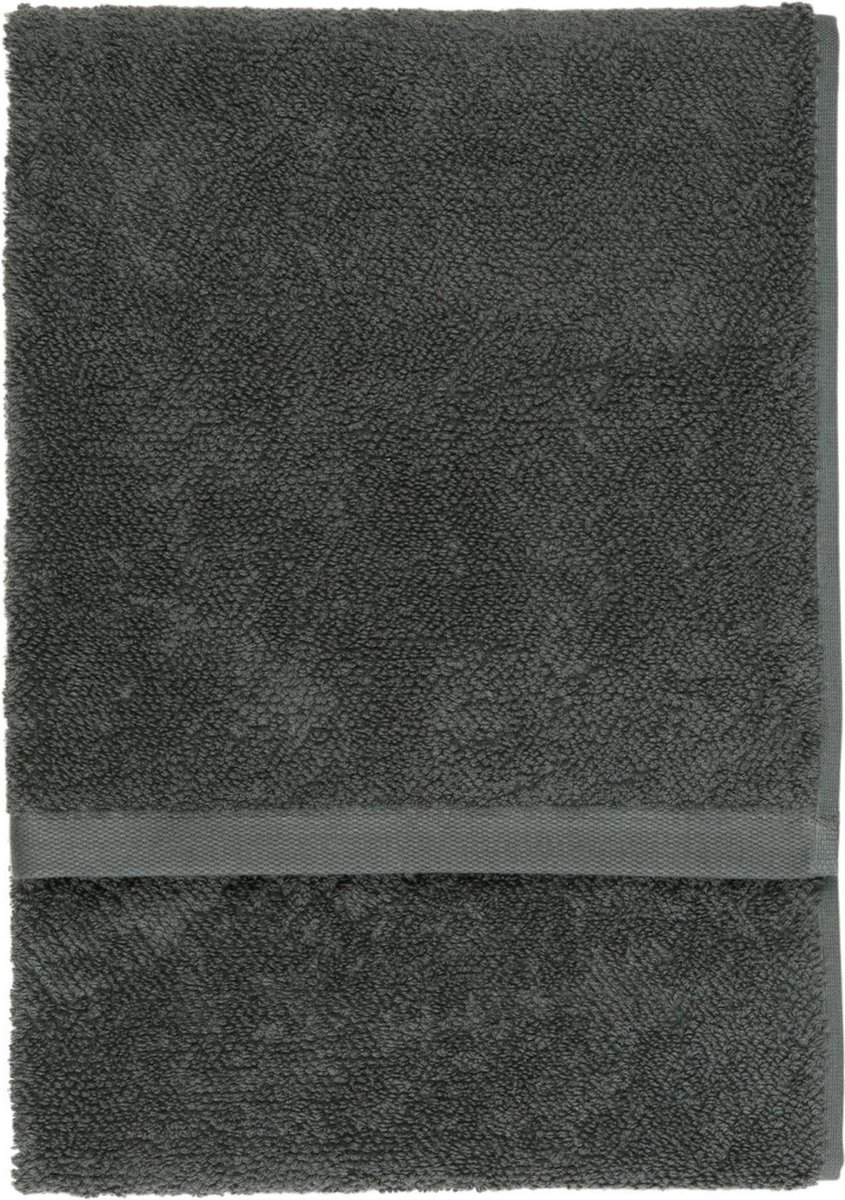 MARC O'POLO Timeless Handdoek Antraciet - 50x100 cm