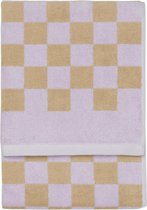 MARC O'POLO Checker Handdoek Lila - 70x140 cm