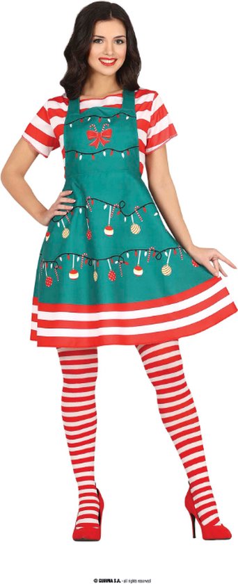 Fiestas Guirca Foute dames kerstjurk groen M bol