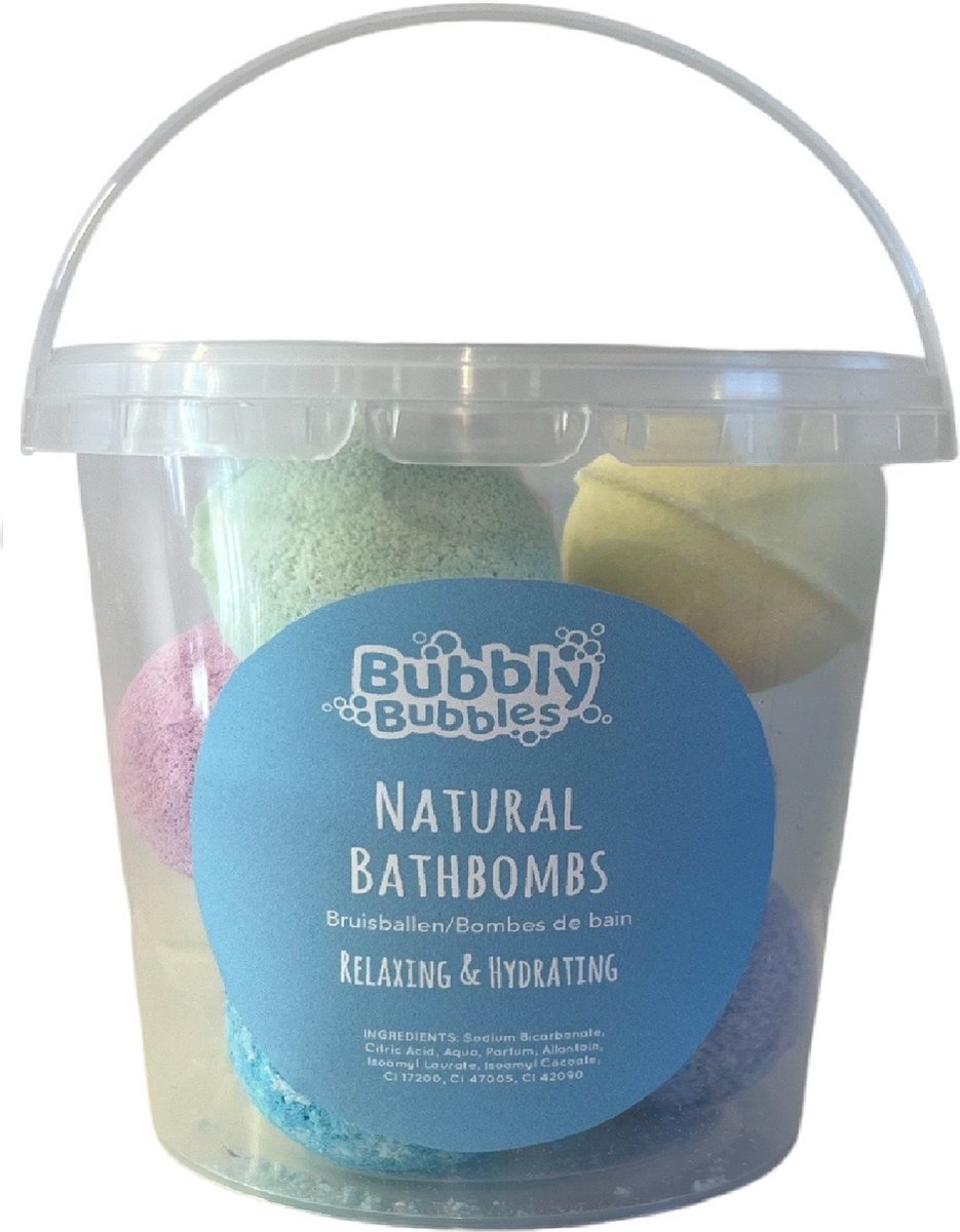 BubblyBubbles® - Natuurlijke Bruisbal 12 stuks - Kleuren gemengd