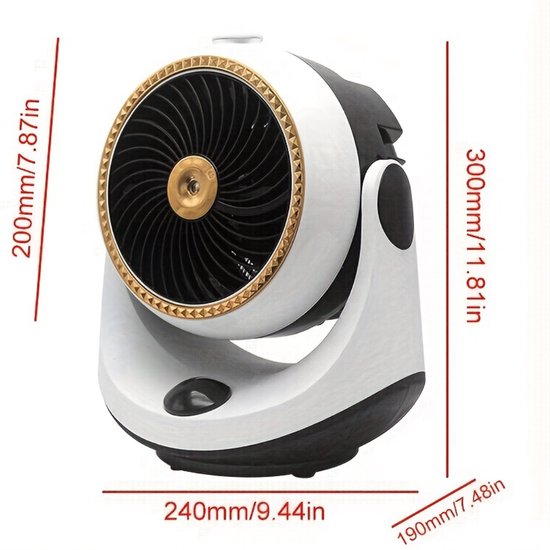 Livano Elektrische Kachel - Haard - Heater - Mini Kachel - Winter - Ventilator Kachel