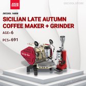 DECOOL 16808 Siciliaans late herfst koffiezetapparaat + molen