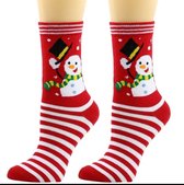 One size Kerstsokken - Sneeuwpop - kerst - Christmas - cadeau - kado - one size