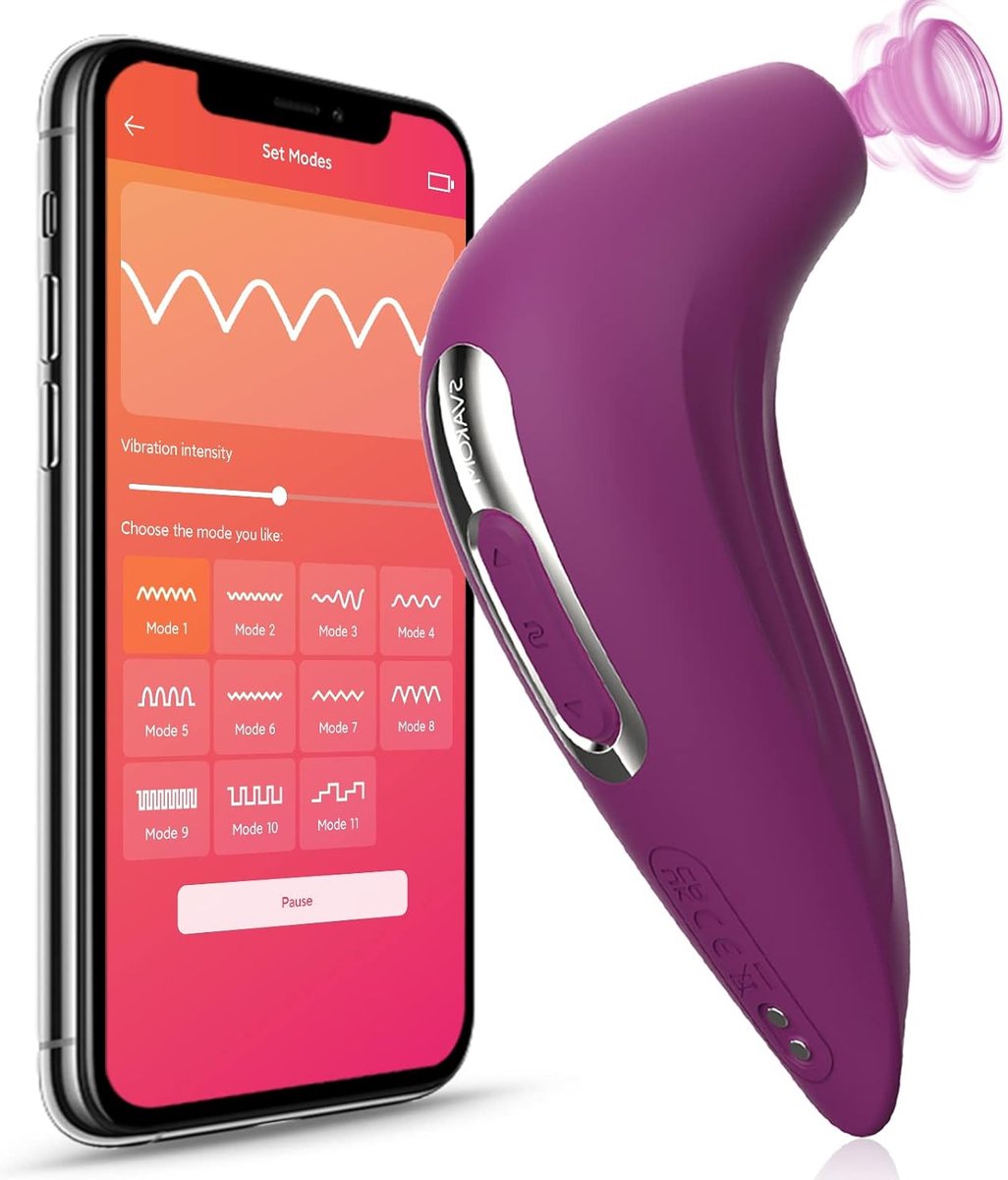 Goedkoopste Svakom - Pulse Pure - Luchtdruk Vibrator - Paars