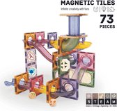 Roosly speelgoed magnétiques 73 pièces - Carreaux magnétiques Piste en marbre - speelgoed Montessori - Bouwstenen magnétiques - Cadeau Sinterklaas